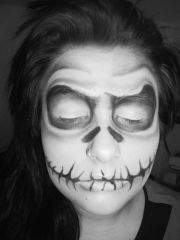 Jack Skellington makeup i did.