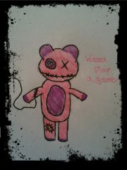 creepy panda doll