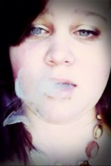My girl smoking Hookah.