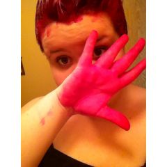 I don't like to wear gloves when I do my hair.
