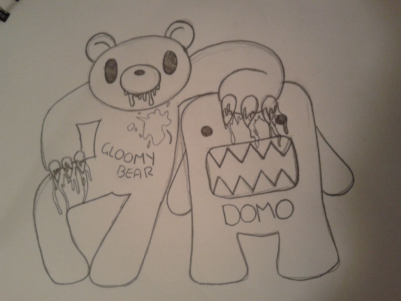 domo gloomy bear tatt design