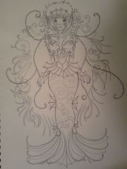 mermaid tatt design