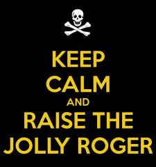 keep calm And raise The jolly roger