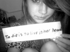 To die is to live in her head