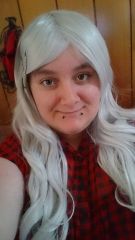 white wig! it finally came in the mail! Whoo!!