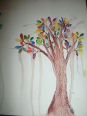 Watercolour tree