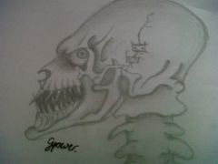 my drawing of a... demon skull... thing