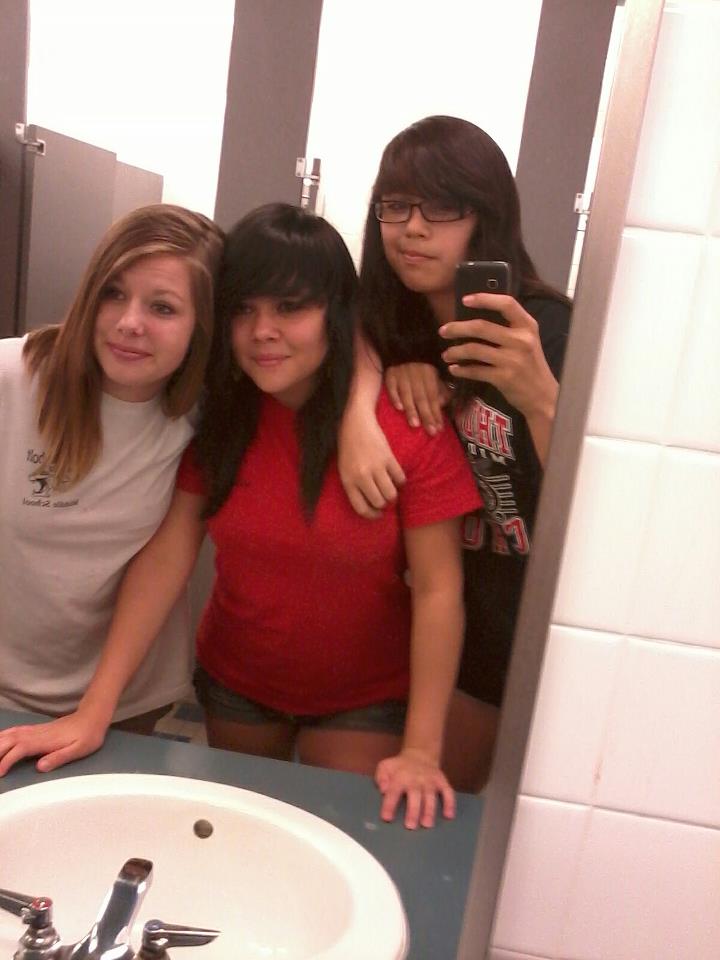 Me and my friends Cheyenne and Kayla