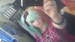 blue,green,nred hair xD