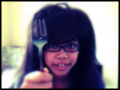 I poke the camera with a fork :D
