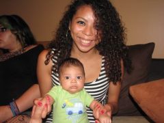 My baby niece Jaclyn and me