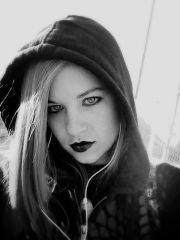 Meh with black lips this Halloween I was an Emo girl haha