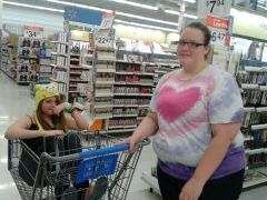 me and my friend in walmart bein crazy