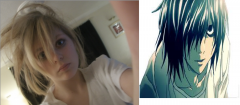 me with L's hair  from death note