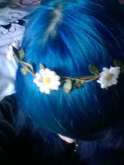 Blue hair , My face looked dodgy on all the other pics , so here is my head xD